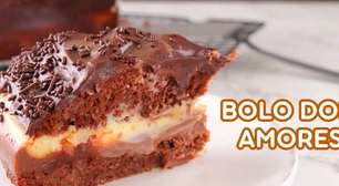 Bolo Dois Amores que Fiz pro Aniversário do Meu Marido - Todo Mundo Pediu a Receita!