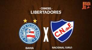 Bahia x Nacional-URU, AO VIVO, com a Voz do Esporte, às 17h30