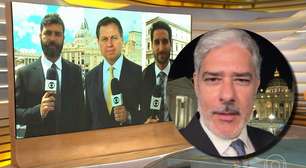 Globo não economiza ao levar Bonner e repórteres de 3 países para cobrir o conclave