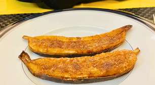 Banana "frita" na airfryer: sobremesa saudável, facílima