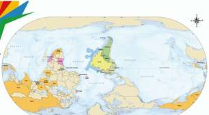 Novo mapa do IBGE coloca o Brasil no centro do mundo