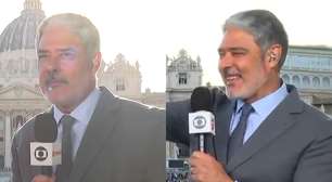 William Bonner é interrompido com berreiro de brasileiros ao anunciar o Papa: 'Está atraindo'