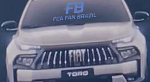 Novo Fiat Toro 2026 tem design revelado em foto vazada na internet