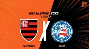 Flamengo x Bahia, AO VIVO, com a Voz do Esporte, às 19h30