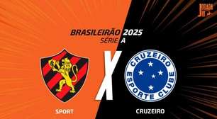 Sport x Cruzeiro: onde assistir, escalações e arbitragem