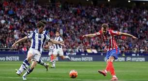 Sorloth anota 'poker' em 30 minutos e Atlético de Madrid atropela Real Sociedad