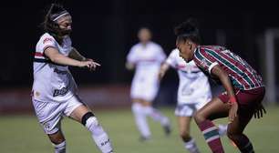 Veja imagens do duelo entre São Paulo e Fluminense pelo Brasileirão feminino