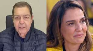 Faustão faz a esposa chorar em aparição surpresa no SBT: 'Agradeço a Deus por ter encontrado'