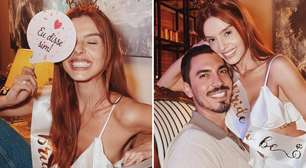 Giovanna Lancellotti exibe momento especial pré-casamento: 'Vestida de noiva'