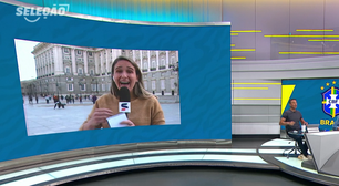 Carrinho de bebê tomba ao vivo durante entrada de repórter no sportv e Rizek alerta
