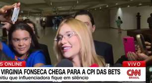 CPI das Bets: de óculos e foto da filha na roupa, Virginia chega sorridente e reação agita web. 'Quer holofotes'