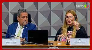 Virginia confunde microfone com canudo durante depoimento na CPI das Bets