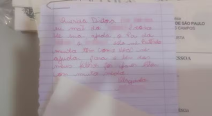 Desesperada, mãe manda bilhete com pedido de ajuda para escola do filho: 'Pai dele está me batendo'