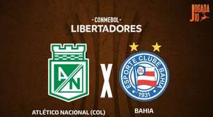 Atlético Nacional x Bahia, AO VIVO, com a Voz do Esporte, às 17h30