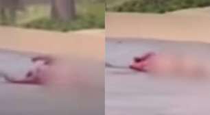 Homem é flagrado nu e ensanguentado em frente a motel no CE
