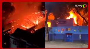 Incêndio destrói escola municipal no Rio de Janeiro