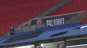 Dois torcedores são internados após serem atingidos por placa de metal que caiu no MorumBis