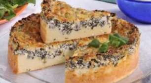 Torta de ricota e espinafre: faça a receita para um jantar saudável e gostoso