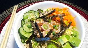 Poke de atum com abacate: leve, fácil e viciante