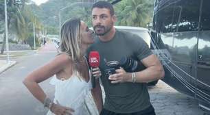 Cauã Reymond coloca repórter para cheirar o seu pescoço após polêmica sobre fedor em Vale Tudo