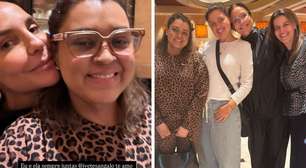 Preta Gil passeia com Ivete e outras amigas após primeira consulta nos EUA