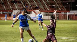 Veja imagens do duelo entre Cruzeiro e Ferroviária pelo Brasileirão feminino