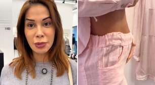 Grávida pela terceira vez, Maíra Cardi revela tamanho da barriga: 'Começando'