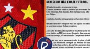 Sport emite nota sobre eleição presidencial da CBF: 'Futebol brasileiro precisa virar o jogo'
