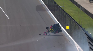 Indy: Simpson decola e Larson para no muro em treino para a Indy 500