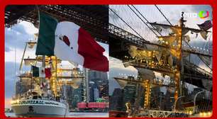 Acidente em Nova York: navio mexicano colide com Ponte do Brooklyn e causa duas mortes