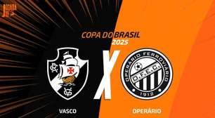 Vasco x Operário-PR: onde assistir, escalações e arbitragem