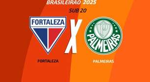 Fortaleza x Palmeiras (Sub-20): onde assistir, escalações e arbitragem