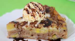 Torta prática de banana: um lanche perfeito e quentinho