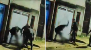 PMs espancam homem com chutes e golpes de cassetete durante abordagem em SP