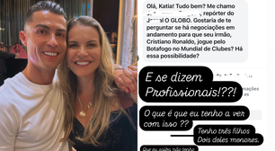 Irmã de Cristiano Ronaldo se irrita com a assédio de jornalistas sobre futuro do jogador: 'Não tenho filho de 40 anos'