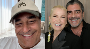 Ex e atual de Xuxa, Luciano Szafir e Junno Andrade aparecem juntos em festa; confira
