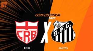 CRB x Santos: onde assistir, escalações e arbitragem
