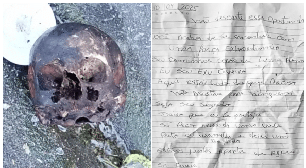 O que se sabe e o que falta saber sobre crânio encontrado em rodovia ao lado de carta