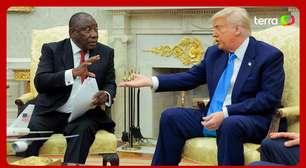 Trump discute com presidente da África do Sul após exibir vídeos sobre 'genocídio branco'