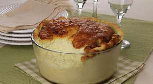 Suflê de chuchu gratinado: textura e sabor que surpreendem
