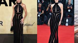 Quem vestiu melhor? Thássia Naves repete look com transparência grifado já usado por Camila Queiroz em Cannes 2025