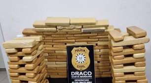 Dupla é presa com mais de 100 quilos de maconha na BR-158