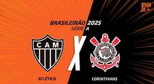 Atlético-MG x Corinthians: onde assistir, escalações e arbitragem