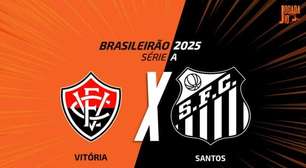 Vitória x Santos: onde assistir, escalações e arbitragem