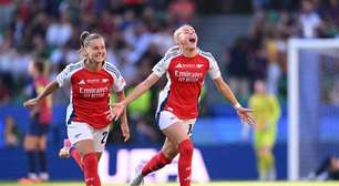 Arsenal vence o Barcelona e é campeão da Champions Feminina