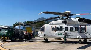 Helicóptero usa combustível feito com óleo de cozinha usado