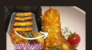 Queijo coalho bem douradinho, fácil e prático, na Airfryer