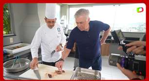 Carlo Ancelotti visita Granja Comary, prova churrasco e elogia estrutura: 'Muito bem organizado'