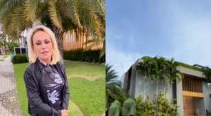 Ana Maria Braga mostra mansão que alugou no Rio e se emociona com surpresa do jardineiro