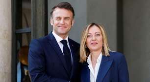Em Roma, Meloni e Macron tentam fortalecer relações entre a França e a Itália
